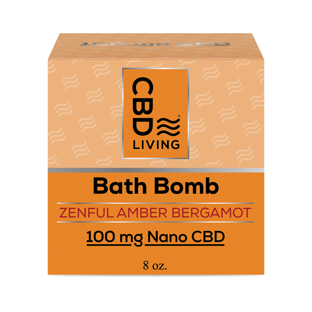 CBD Bath Bomb 100 mg - Amber Bergamot
