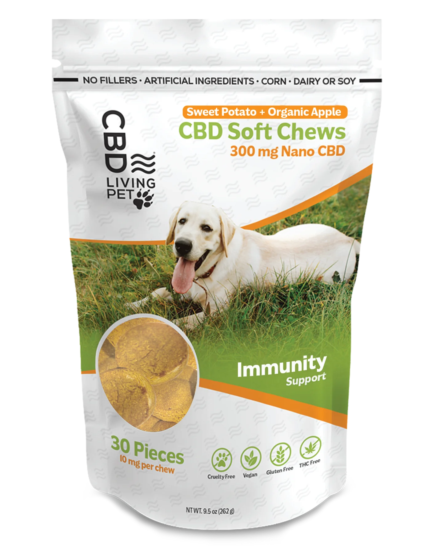 CBD Soft Dog Chews 300 mg (Peanut Butter)