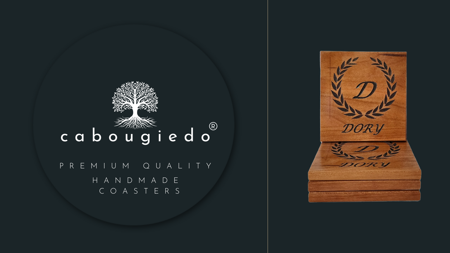 CaBougieDo® Personalized Coasters (Set of 4)