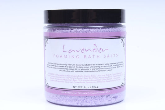 Lavender Foaming Bath Salt (8 oz.)