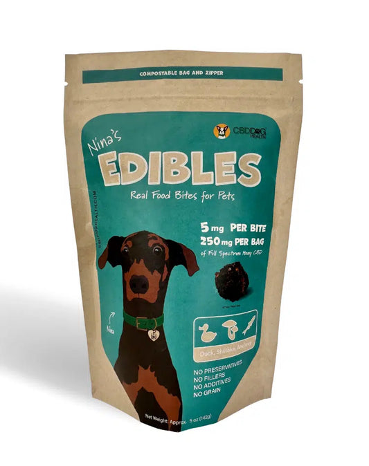 Dog Treats -NINA’S EDIBLES Vegan CBD Treats – 250mg per bag 3mg per Chew