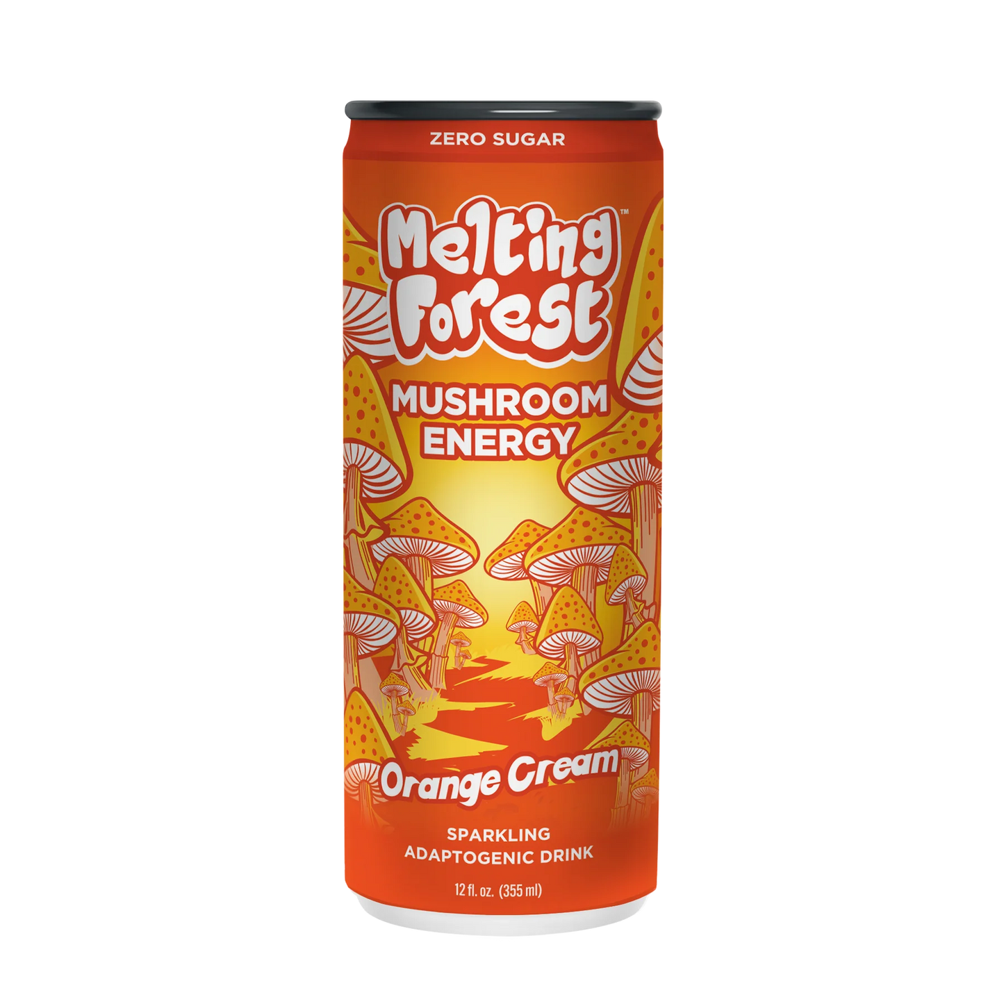 Melting Forest Mushroom Sparkling Water 12-Pack (Energy-Orange Cream)