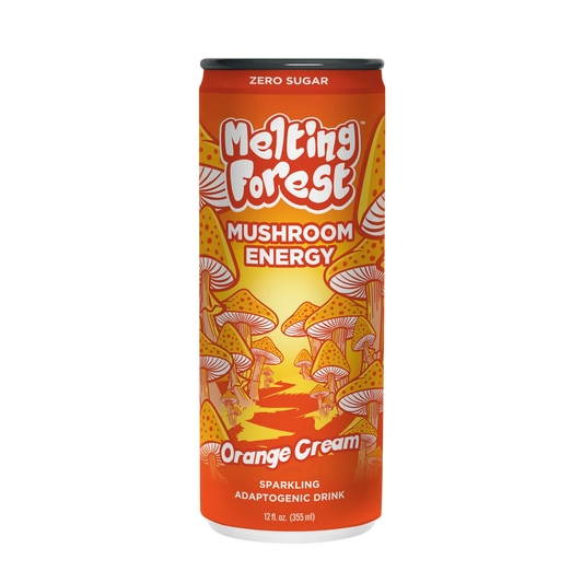 Melting Forest Mushroom Sparkling Water 12-Pack (Energy-Orange Cream)