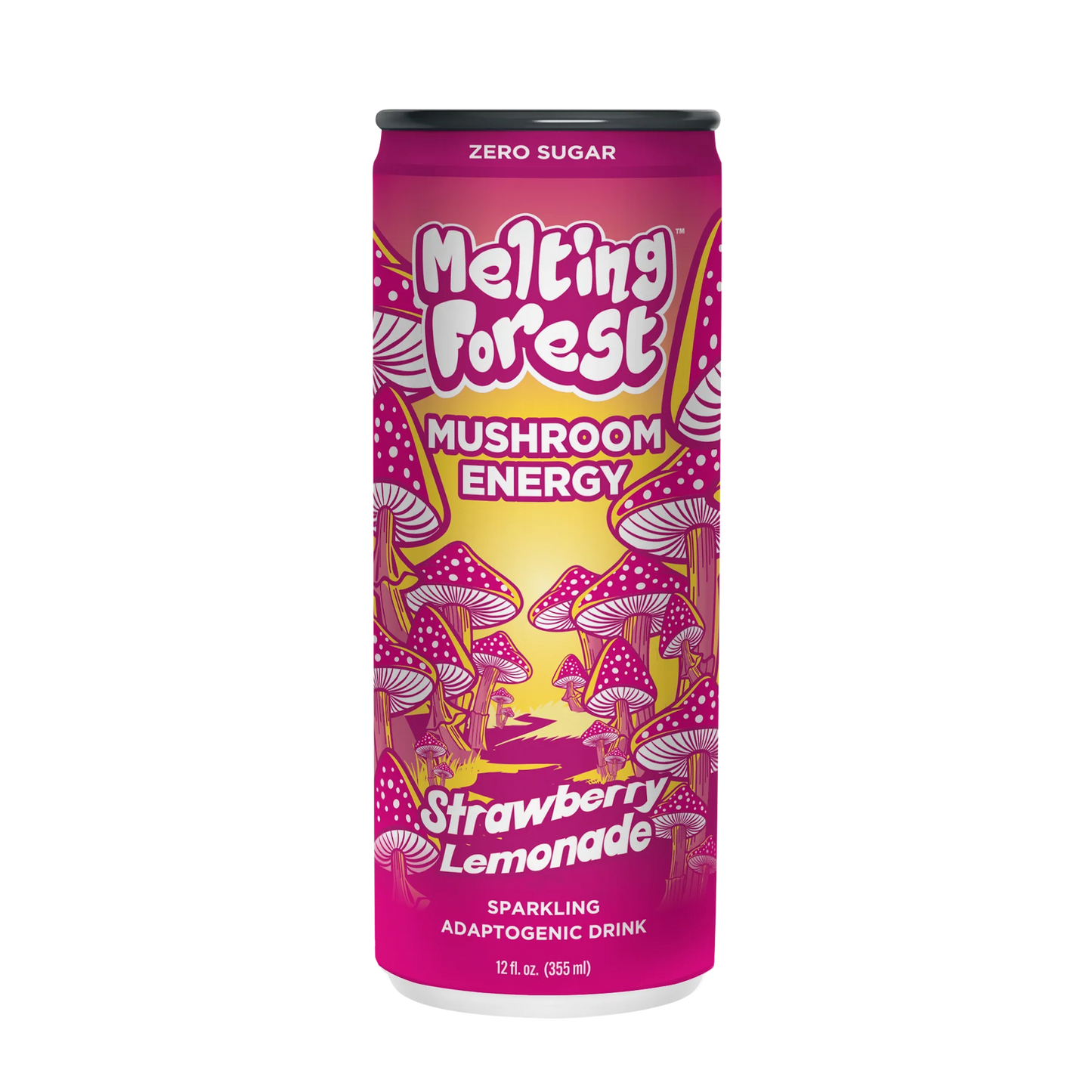 Melting Forest Mushroom Sparkling Water 12-Pack (Energy-Strawberry Lemonade)