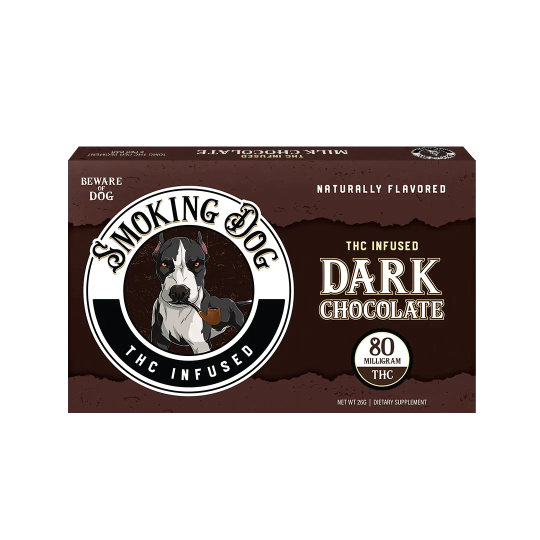 SMOKING DOG CHOCOLATE 80 MG (6 Pack Dark Chocolate)