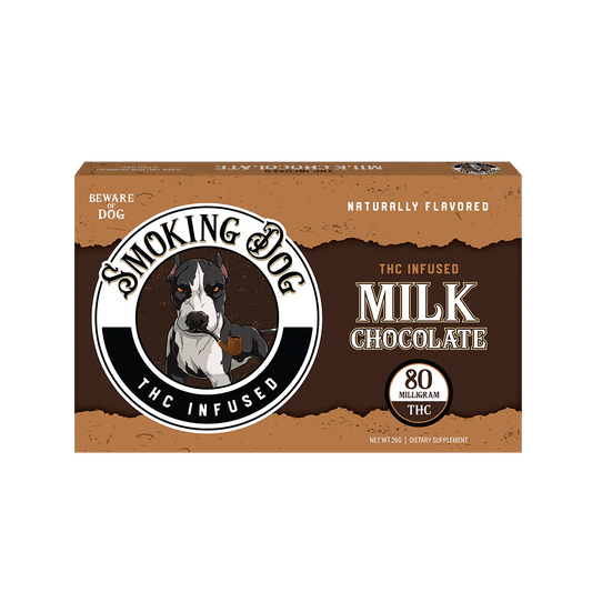 SMOKING DOG CHOCOLATE 80 MG (2 Pack Milk Chocolate)