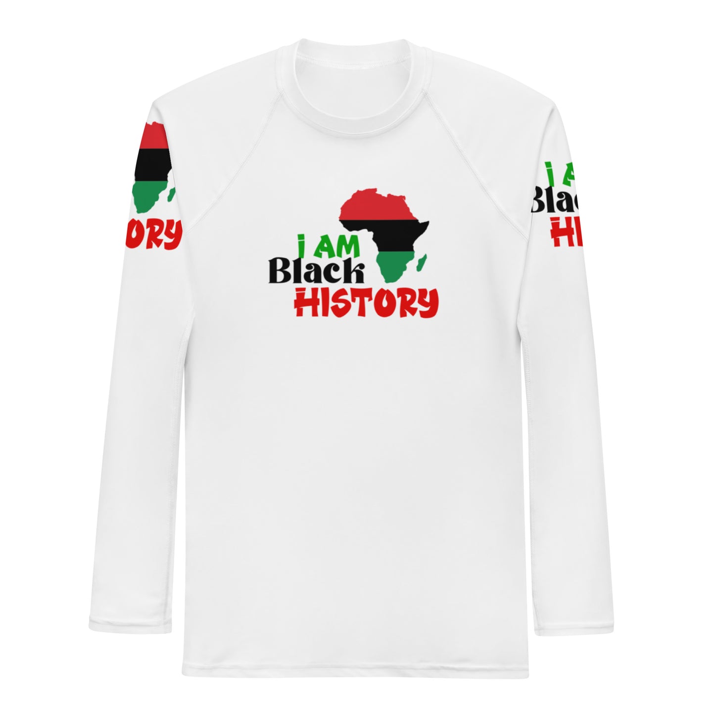Men's Rash Guard - I Am Black History
