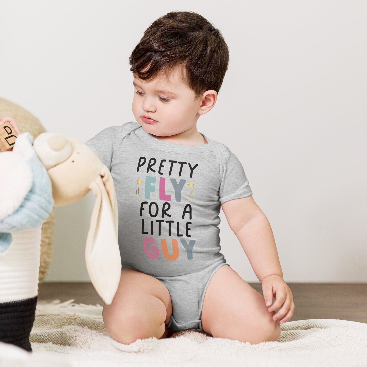 Baby short sleeve one piece - Pretty Fly For a Little Guy