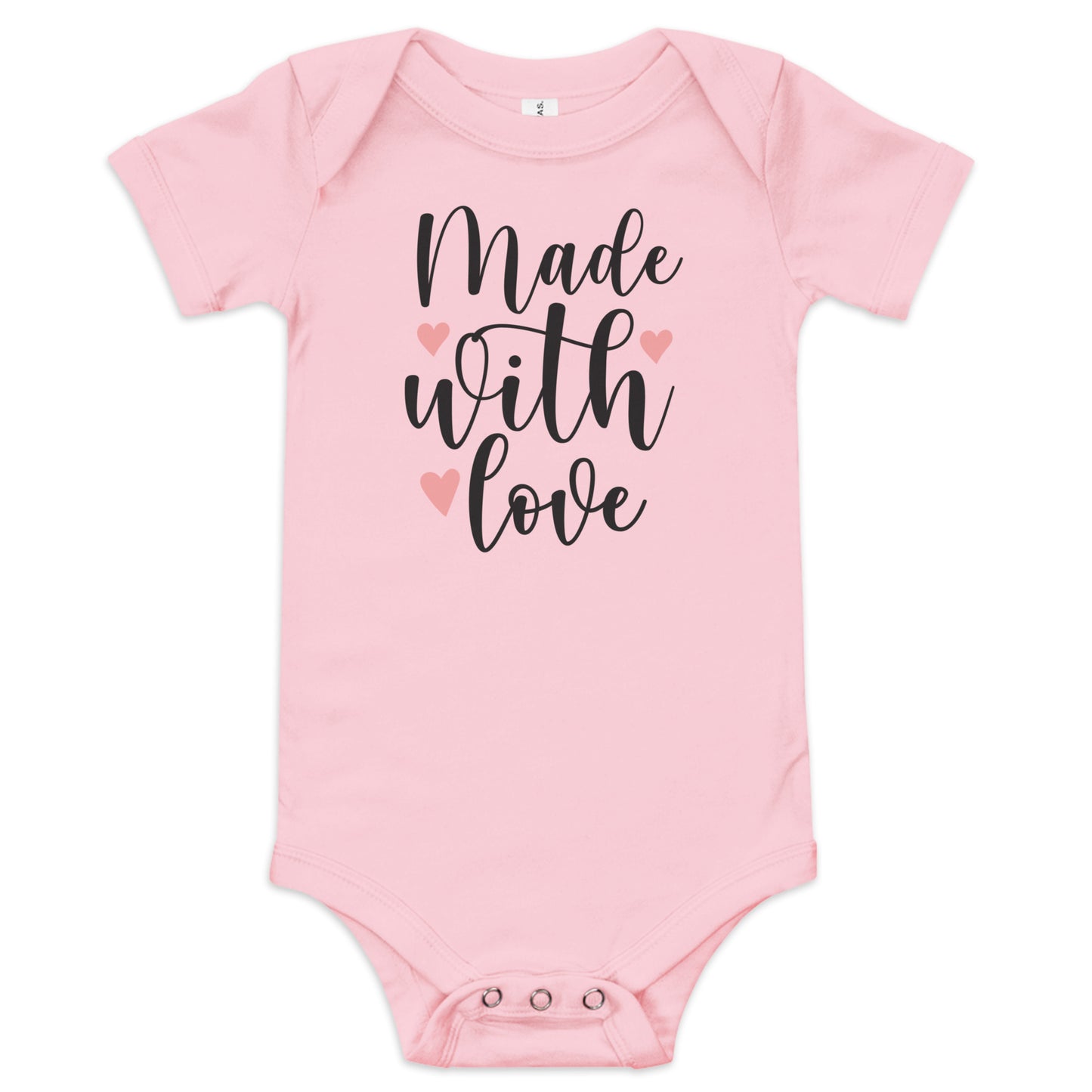 Baby short sleeve one piece - Made With Love