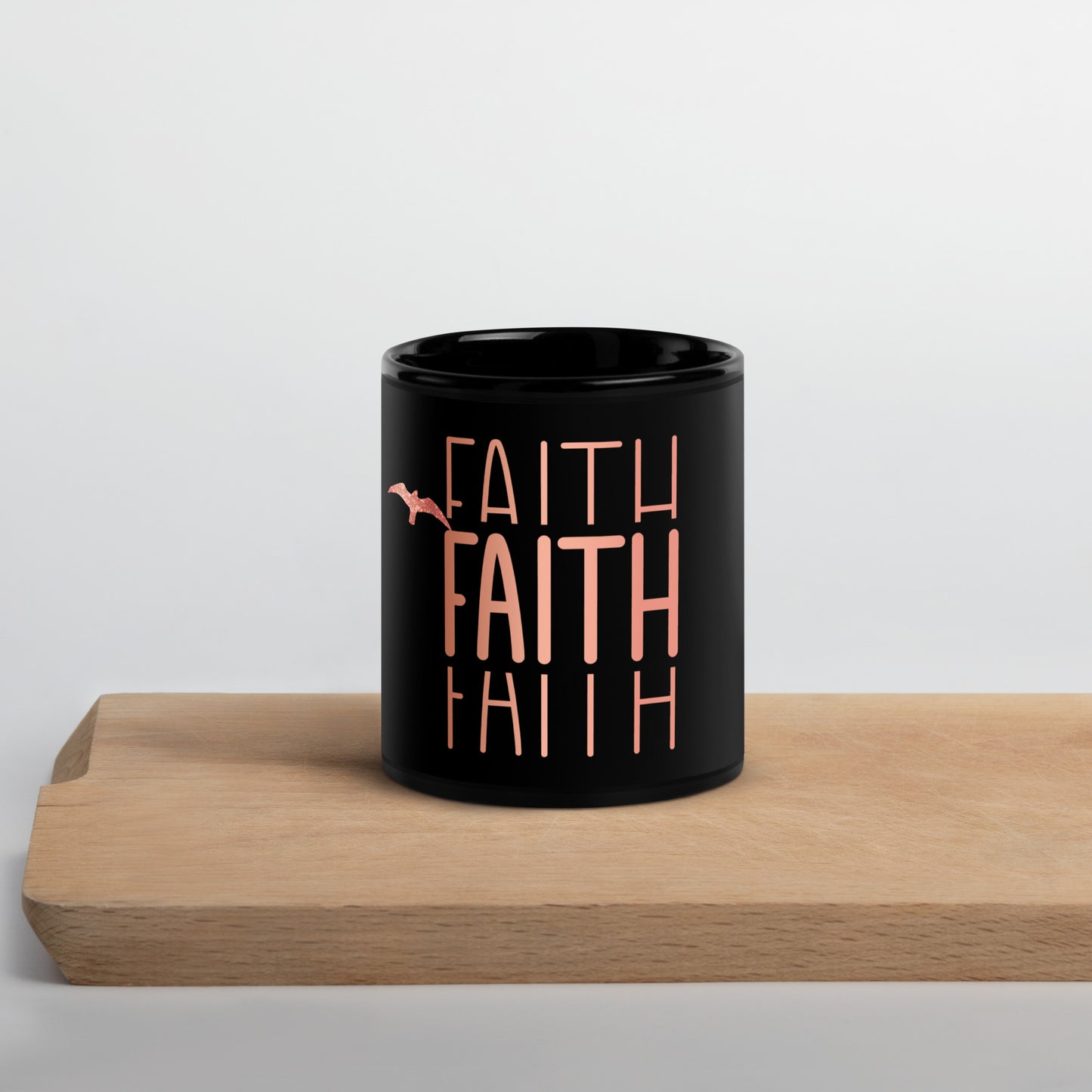 Black Glossy Mug - FAITH