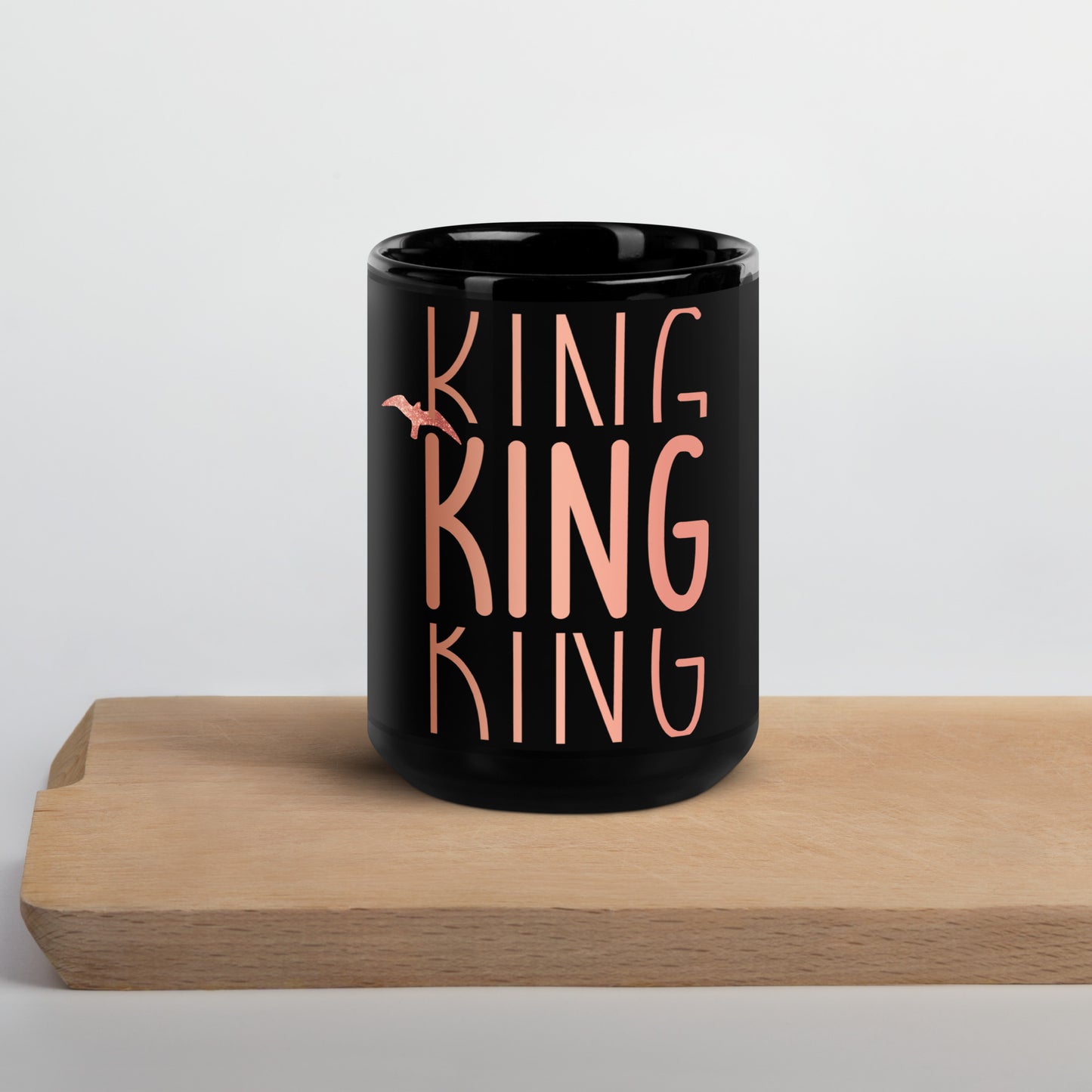 Black Glossy Mug - KING