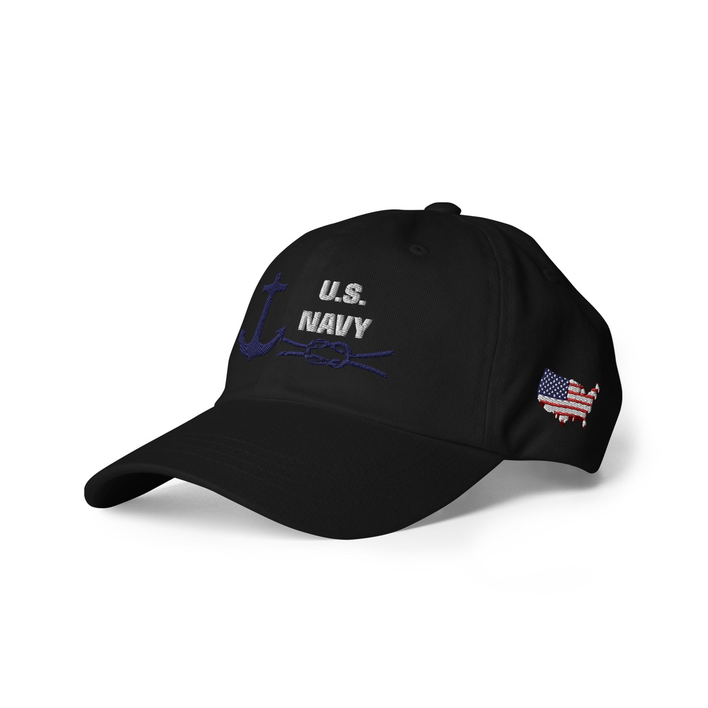 Dad hat - U.S. Navy Anchor & Rope (Blue)