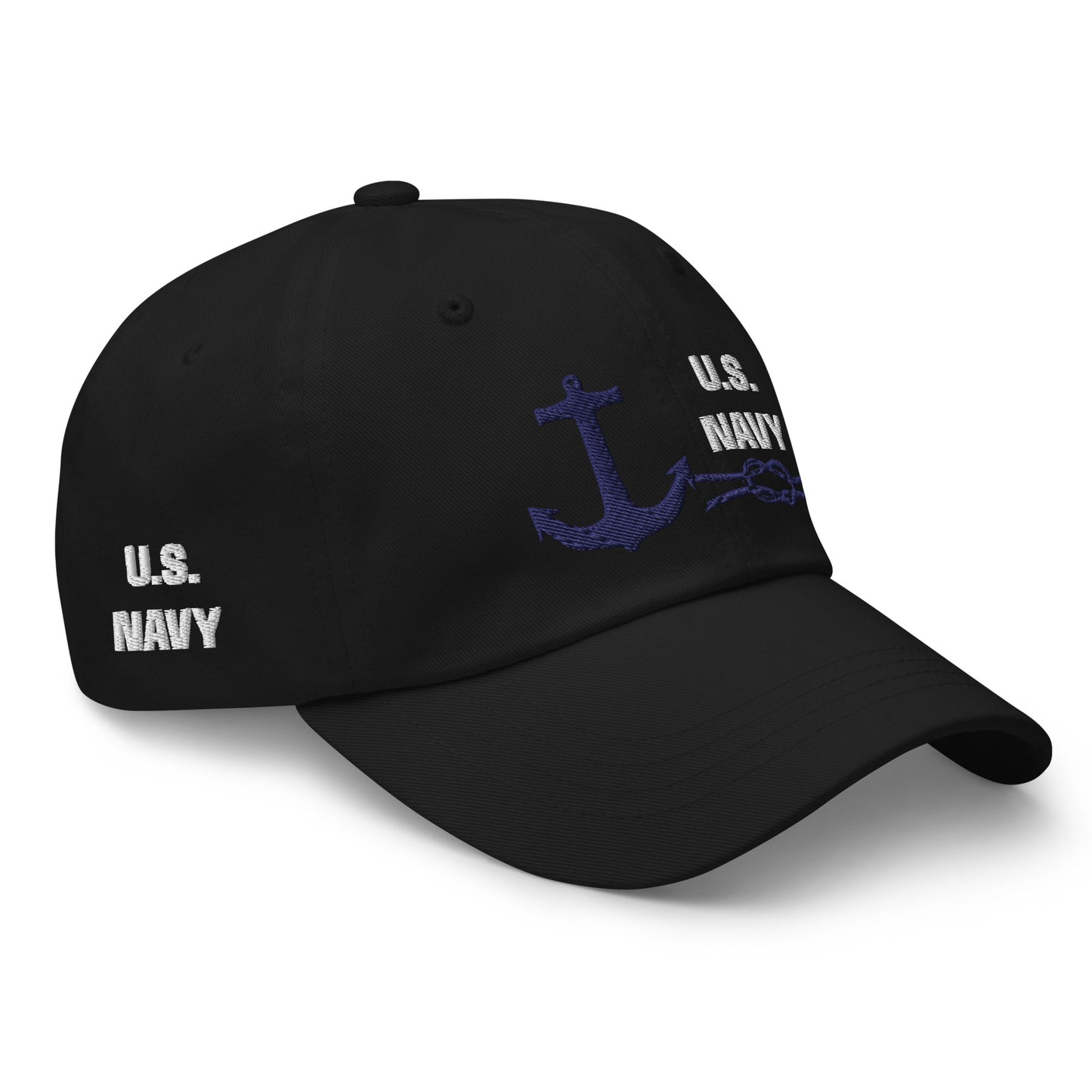 Dad hat - U.S. Navy Anchor & Rope (Blue)