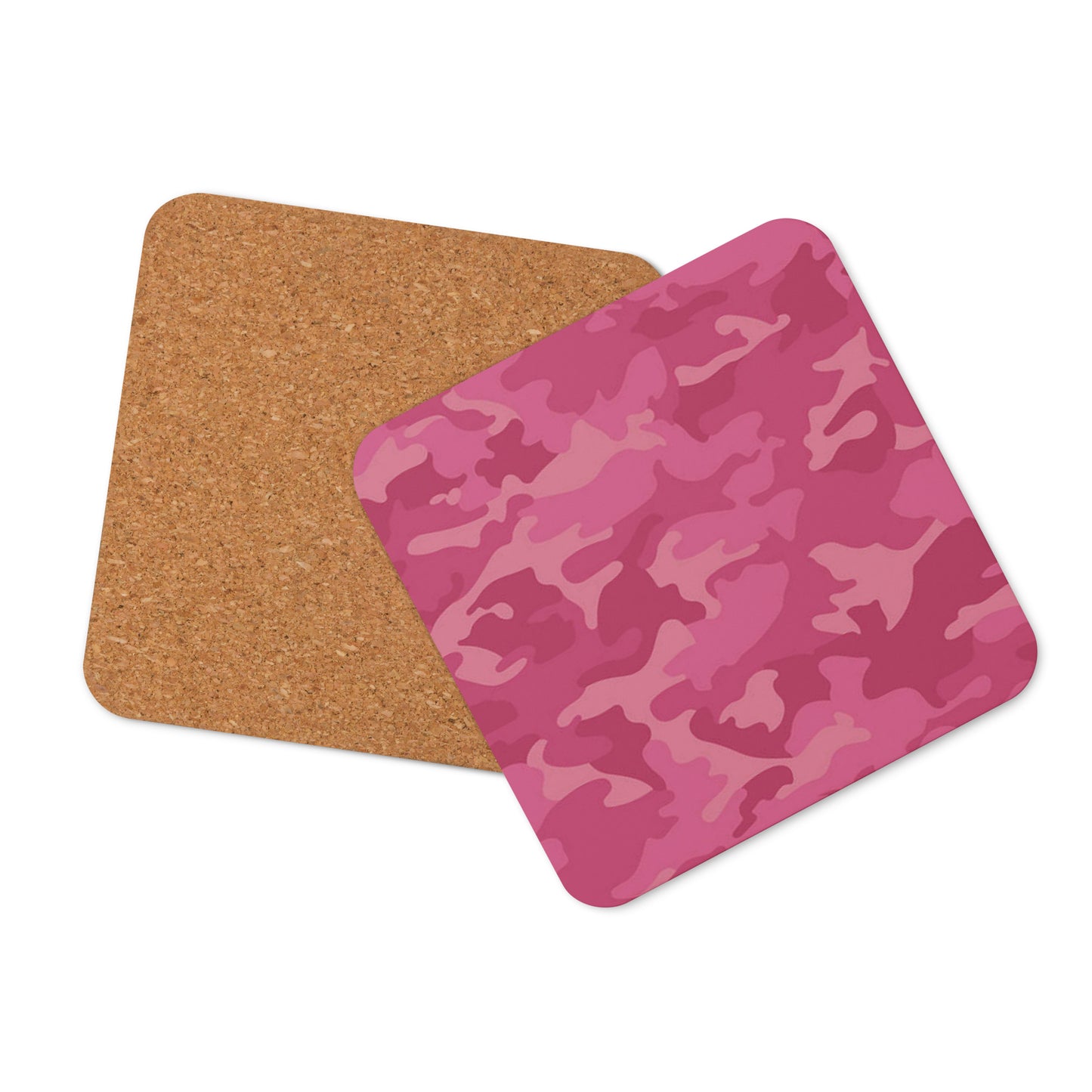 Cork-back coaster - Pink Pink & Pink Camouflage