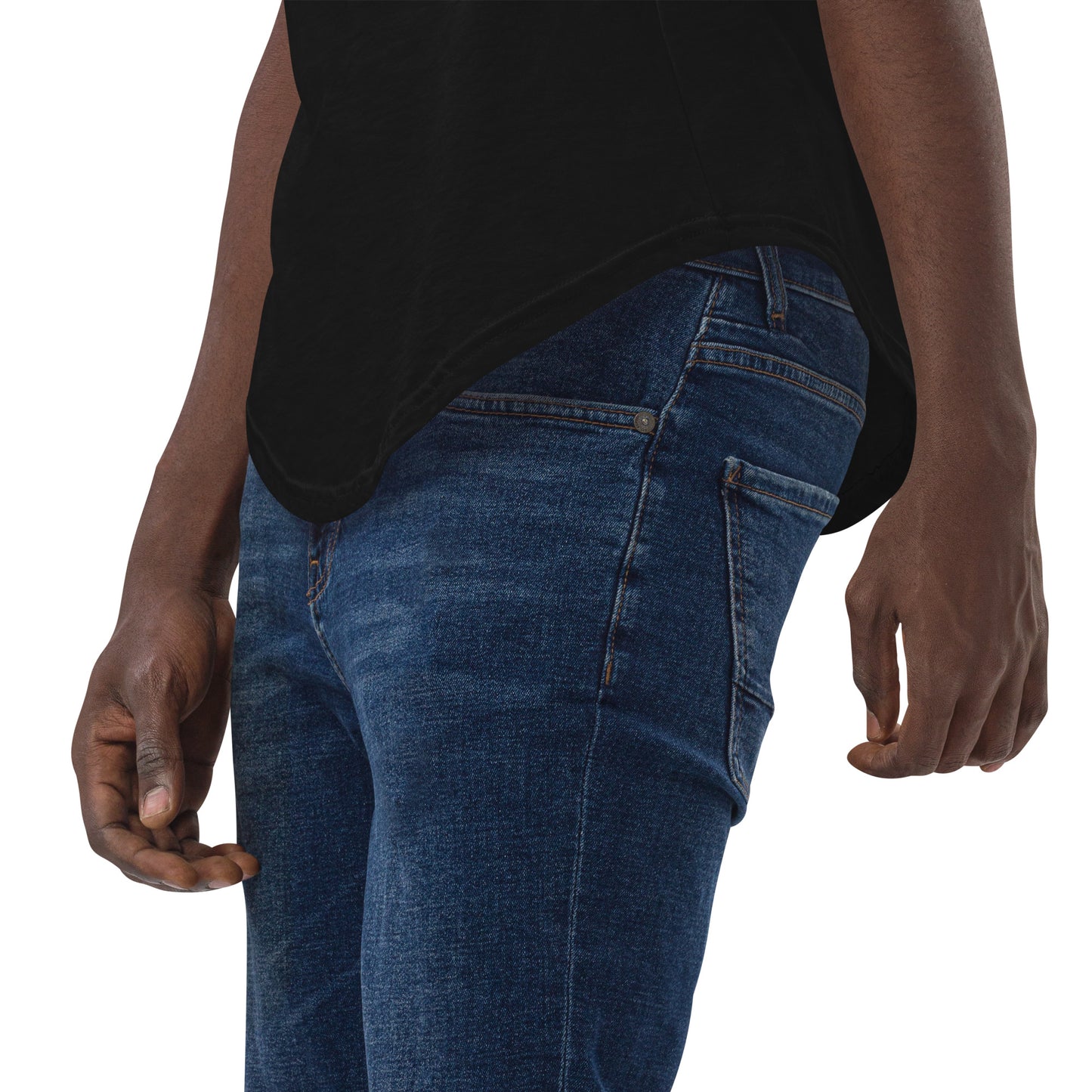 Men's Curved Hem T-Shirt - I Am Black history