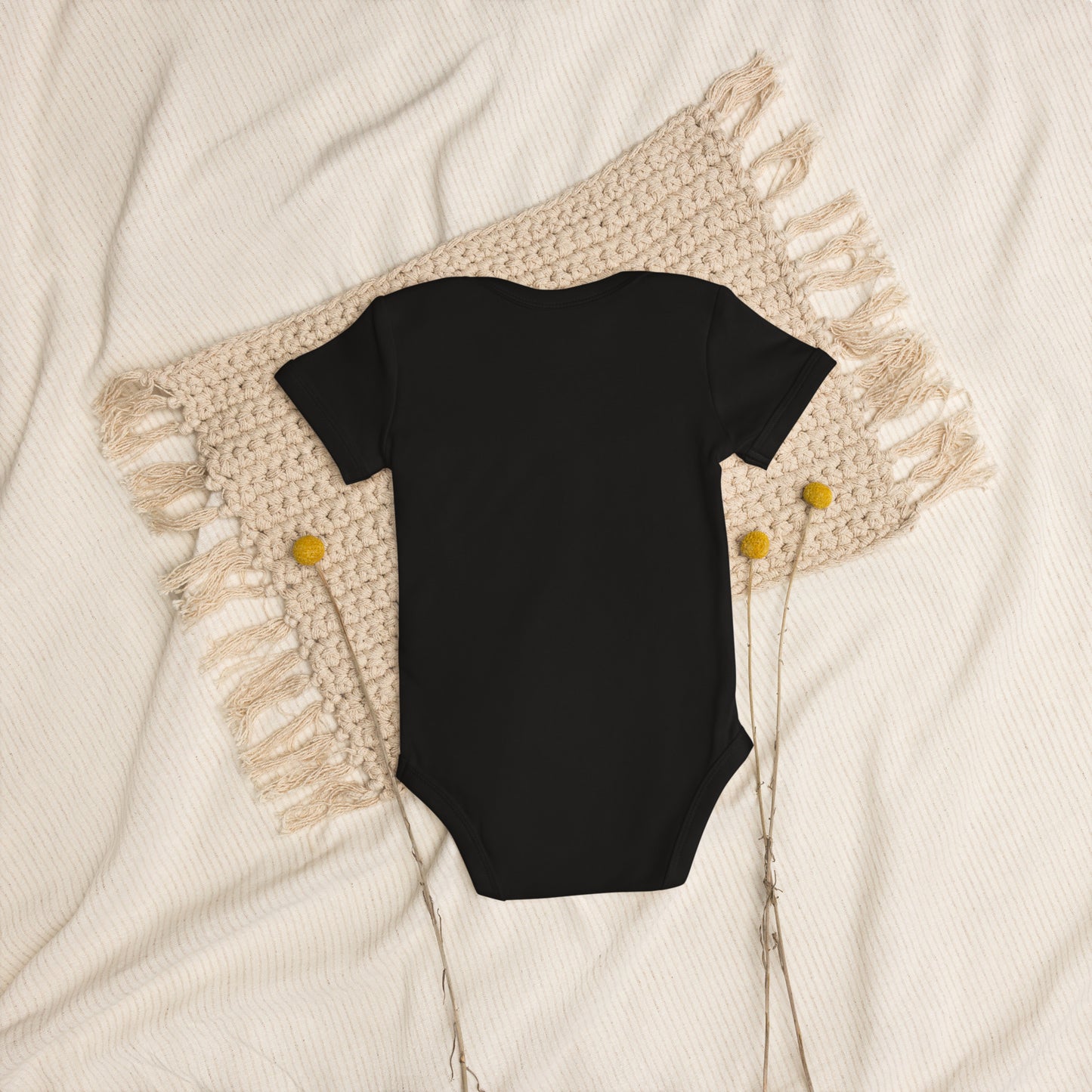 Organic cotton baby bodysuit - Hello I'm New Here