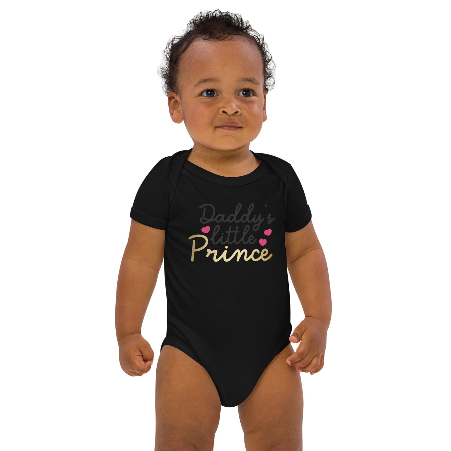 Organic cotton baby bodysuit - Daddy's Little Prince