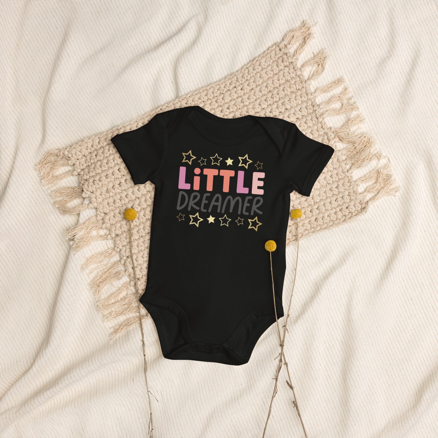 Organic cotton baby bodysuit - Little Dreamer