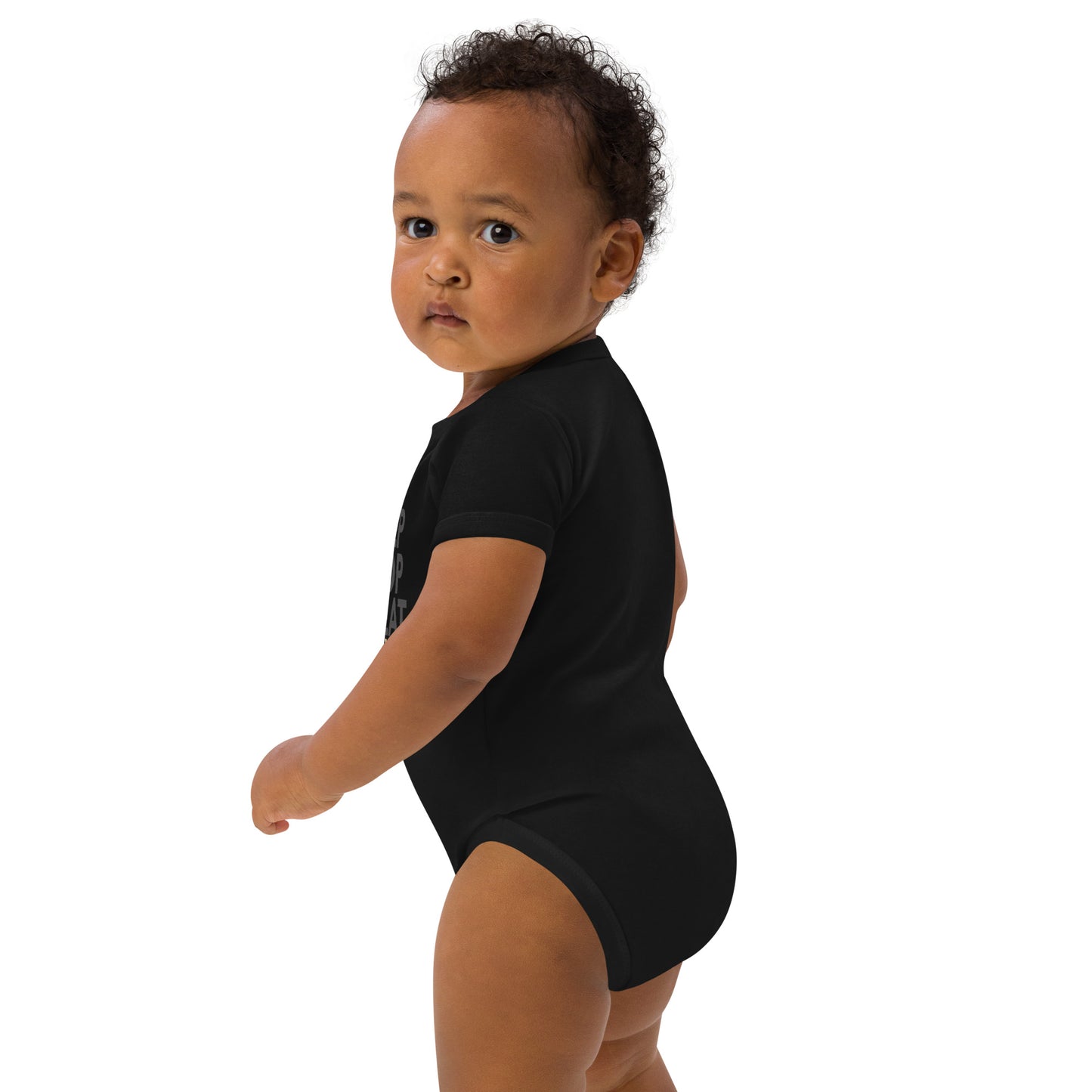 Organic cotton baby bodysuit - Eat Poop Sleep Repeat Baby Life
