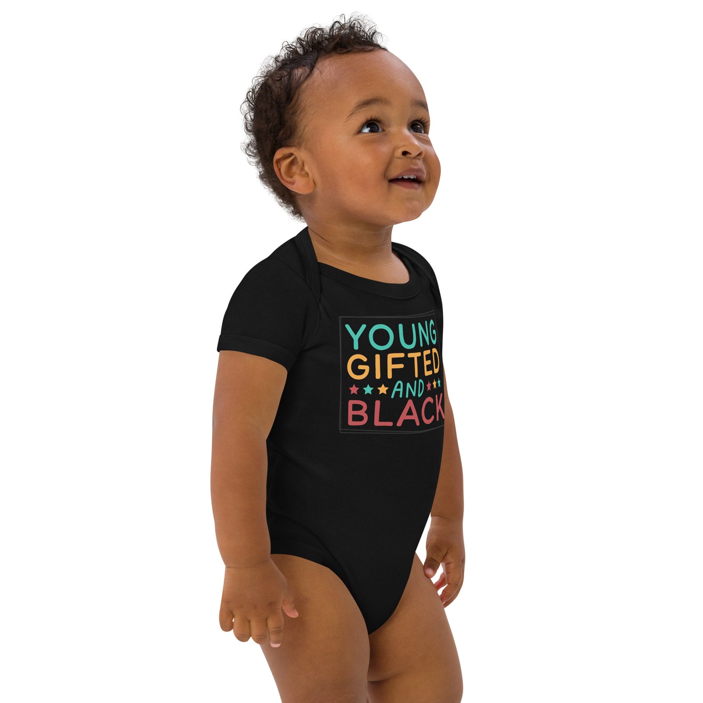 Organic cotton baby bodysuit - Juneteenth Young Gifted and Black