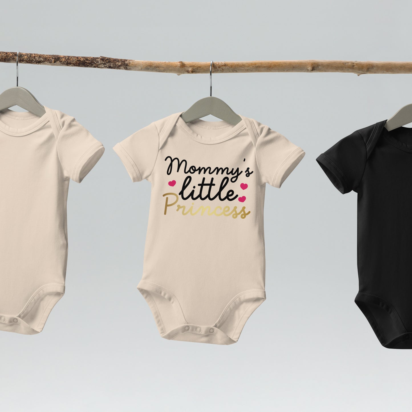 Organic cotton baby bodysuit - Mommy's Little Princess