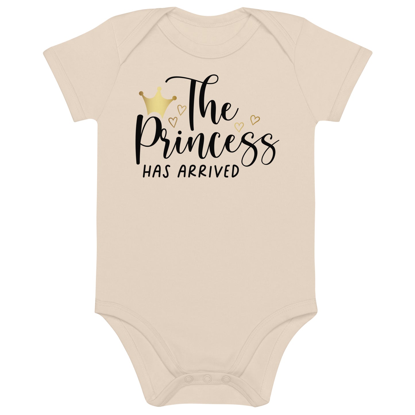 Organic cotton baby bodysuit - The Princess Has Arrived