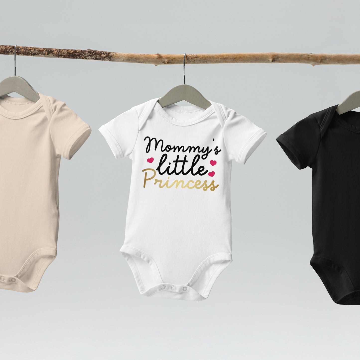 Organic cotton baby bodysuit - Mommy's Little Princess
