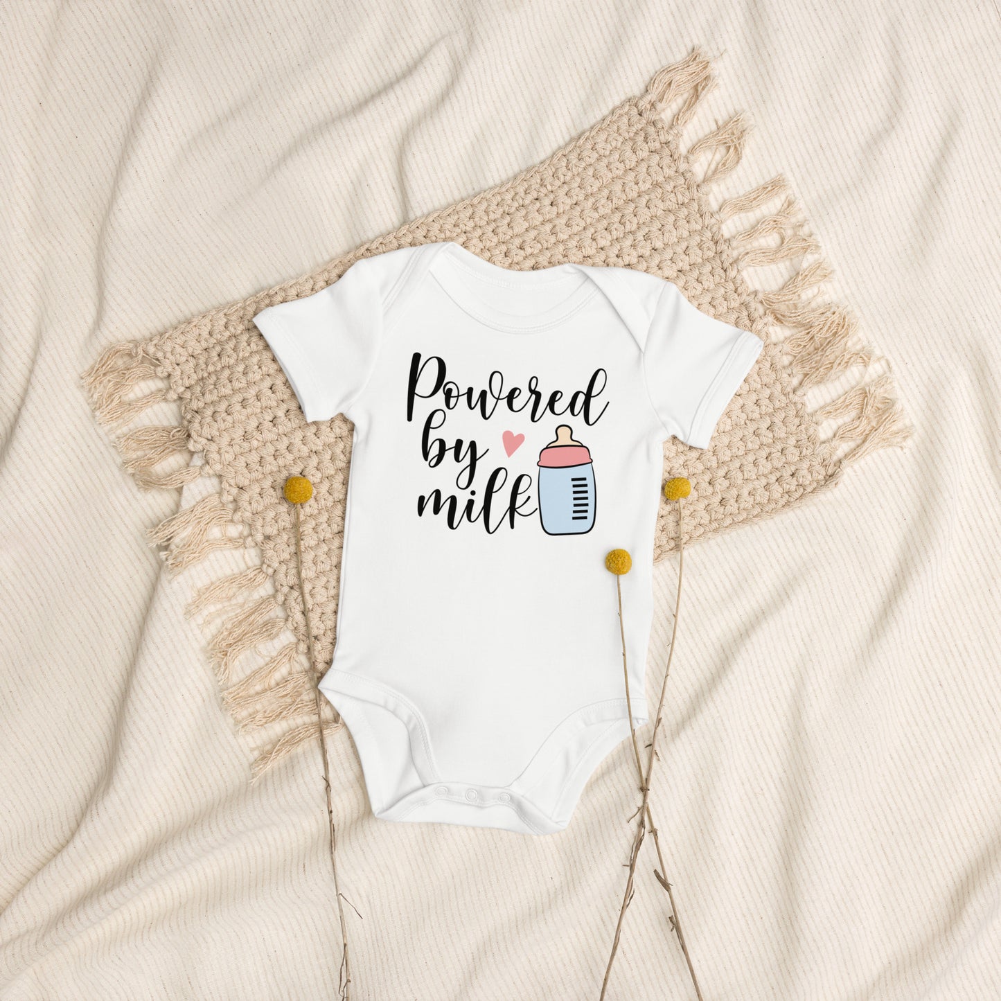 Organic cotton baby bodysuit - Powered by Milk