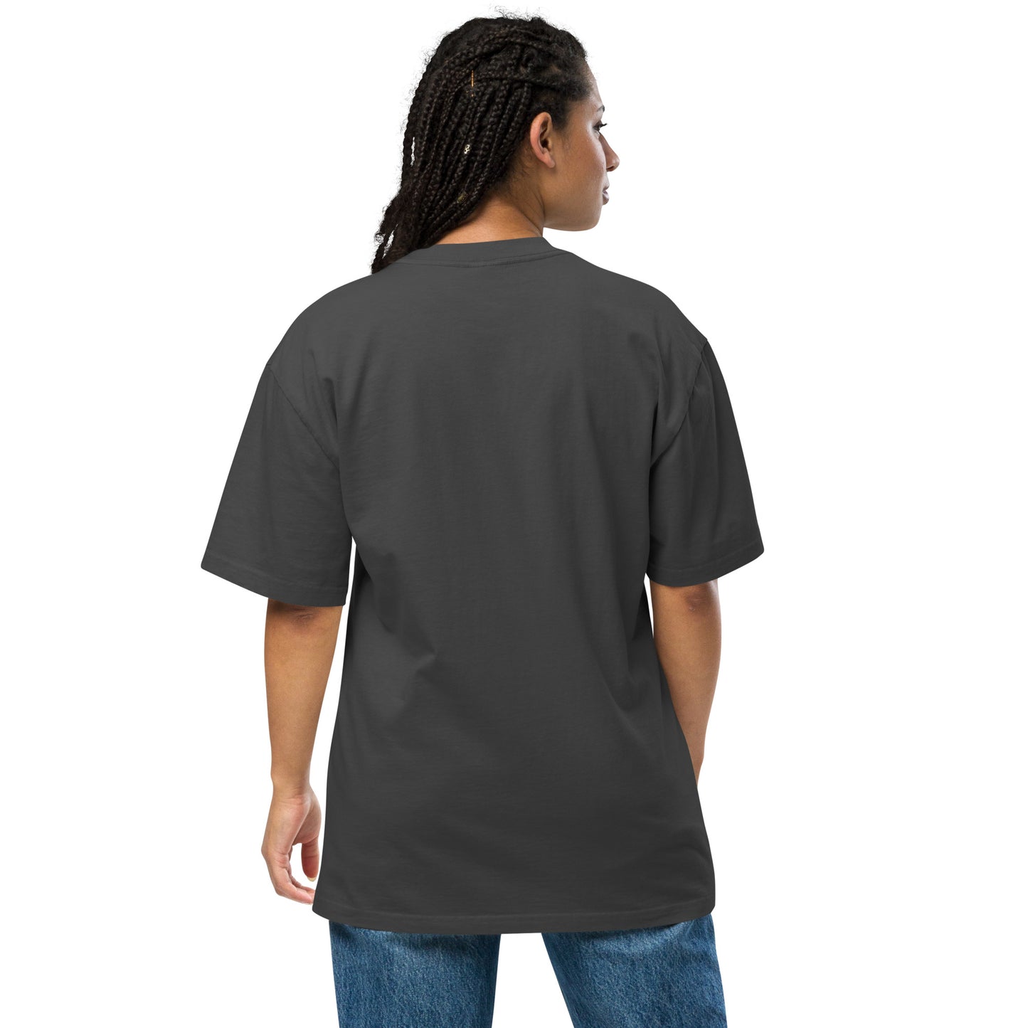 Oversized faded t-shirt - Juneteenth Freedom Paint Splash