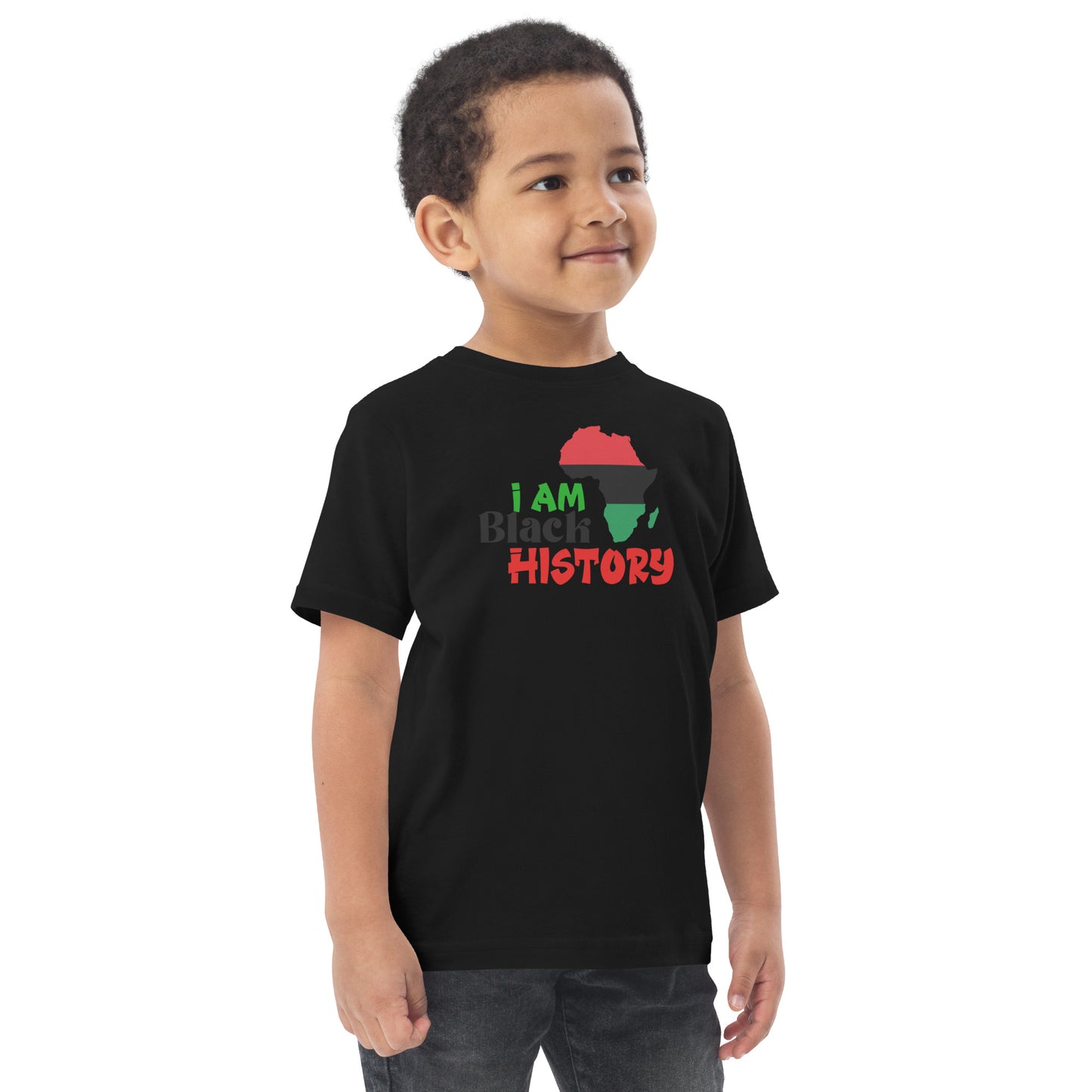 Toddler jersey t-shirt - I Am Black History