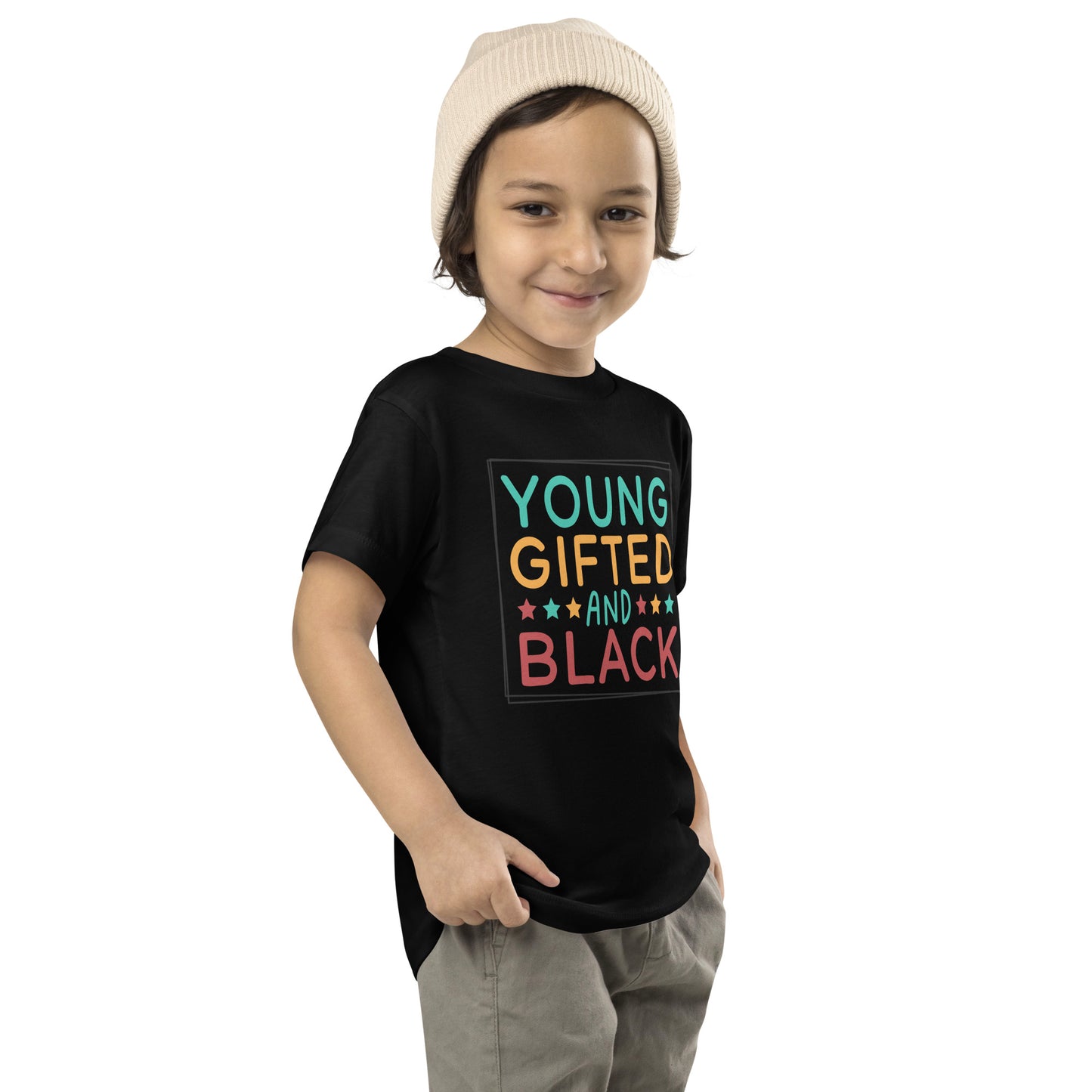Toddler Short Sleeve Tee - Juneteenth Young Gifted and Black