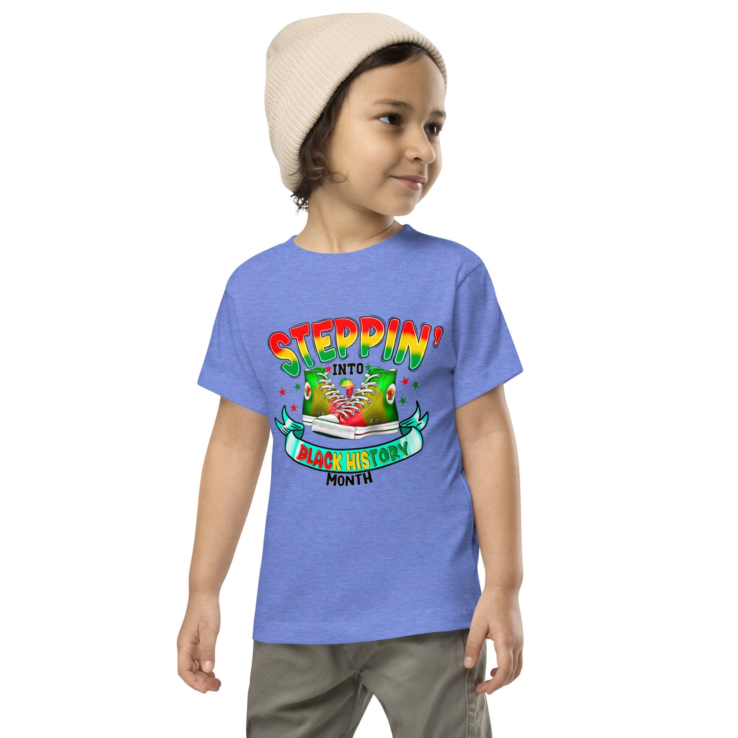 Toddler Short Sleeve Tee - Steppin Into Black History Month