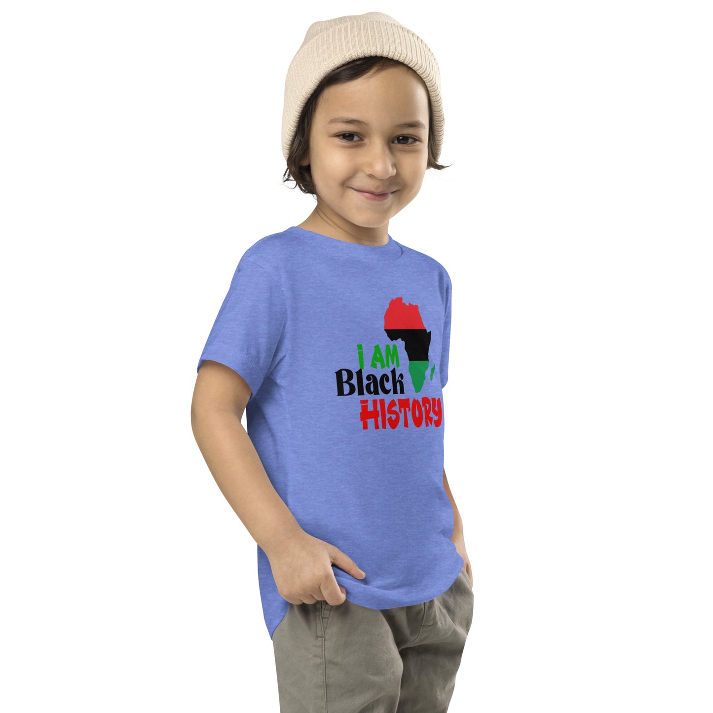 Unisex Toddler Short Sleeve Tee - I Am Black History