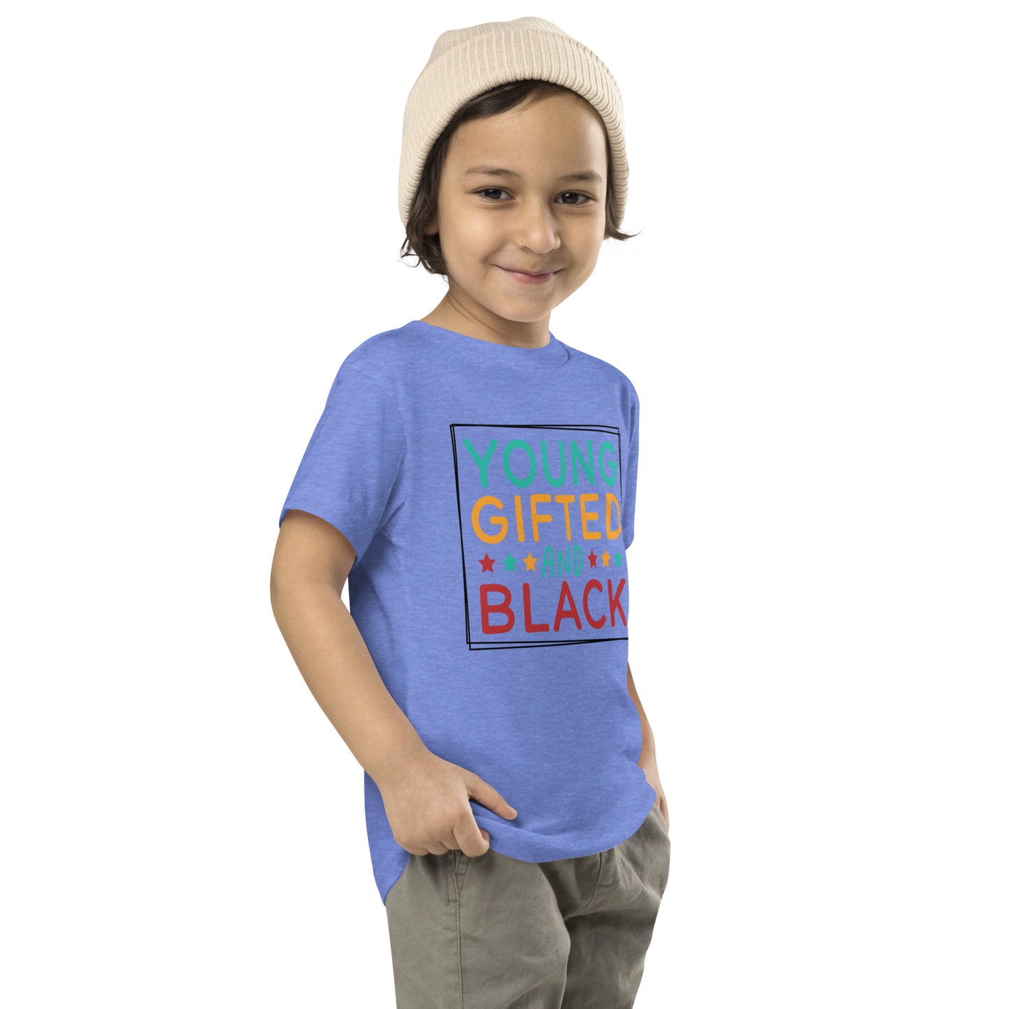 Toddler Short Sleeve Tee - Juneteenth Young Gifted and Black
