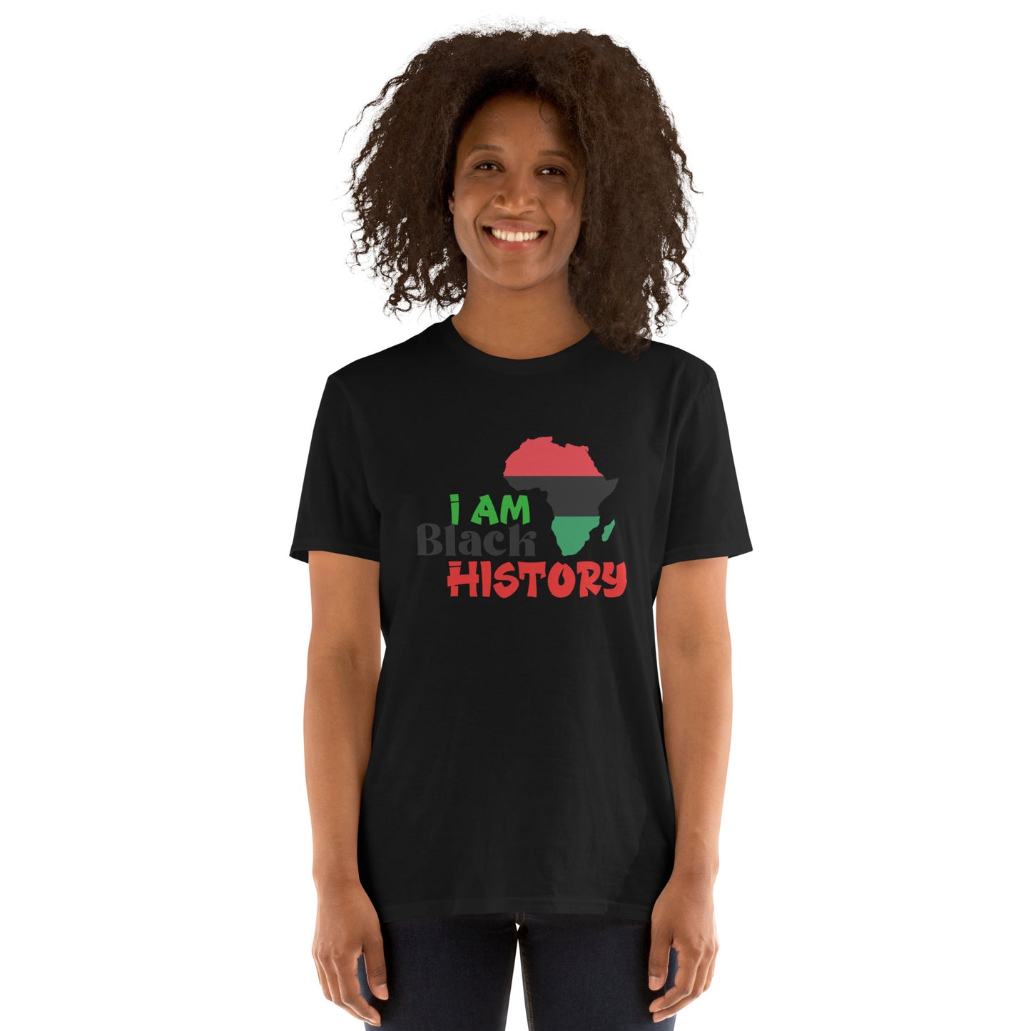 Short-Sleeve Unisex T-Shirt - I Am Black History