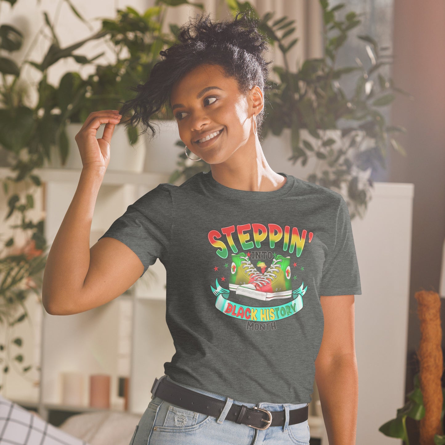 Short-Sleeve Unisex T-Shirt - Steppin Into Black History Month