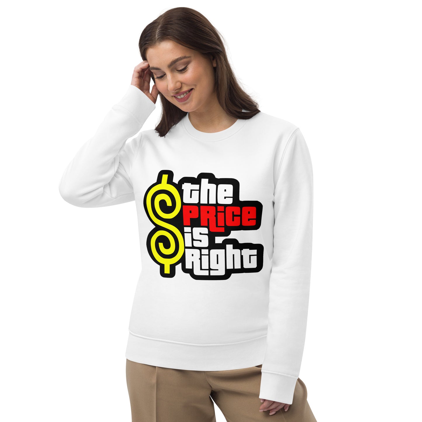Unisex eco sweatshirt -  The Price is Right Sweatshirt