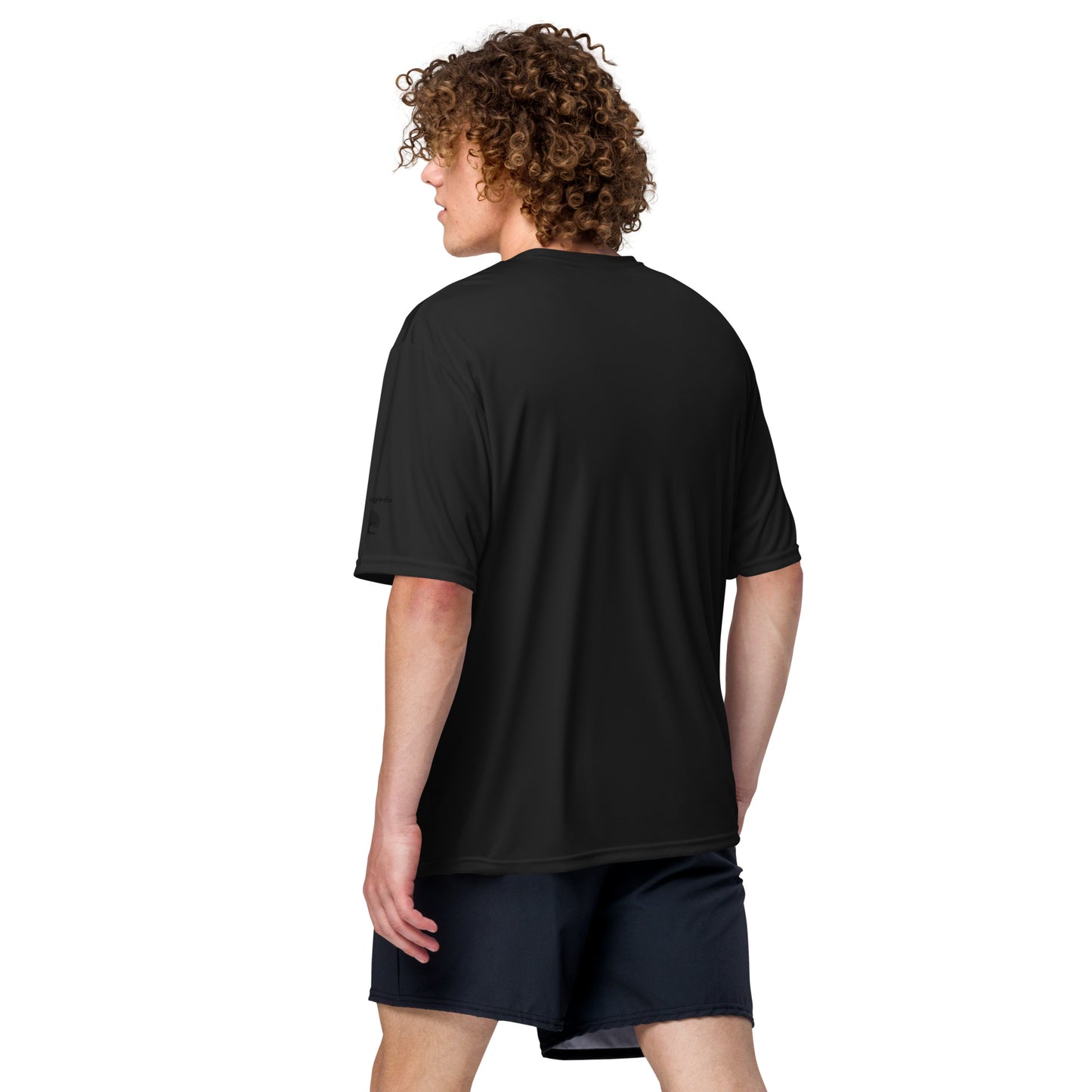 Unisex performance crew neck t-shirt - Pickleball (Black)
