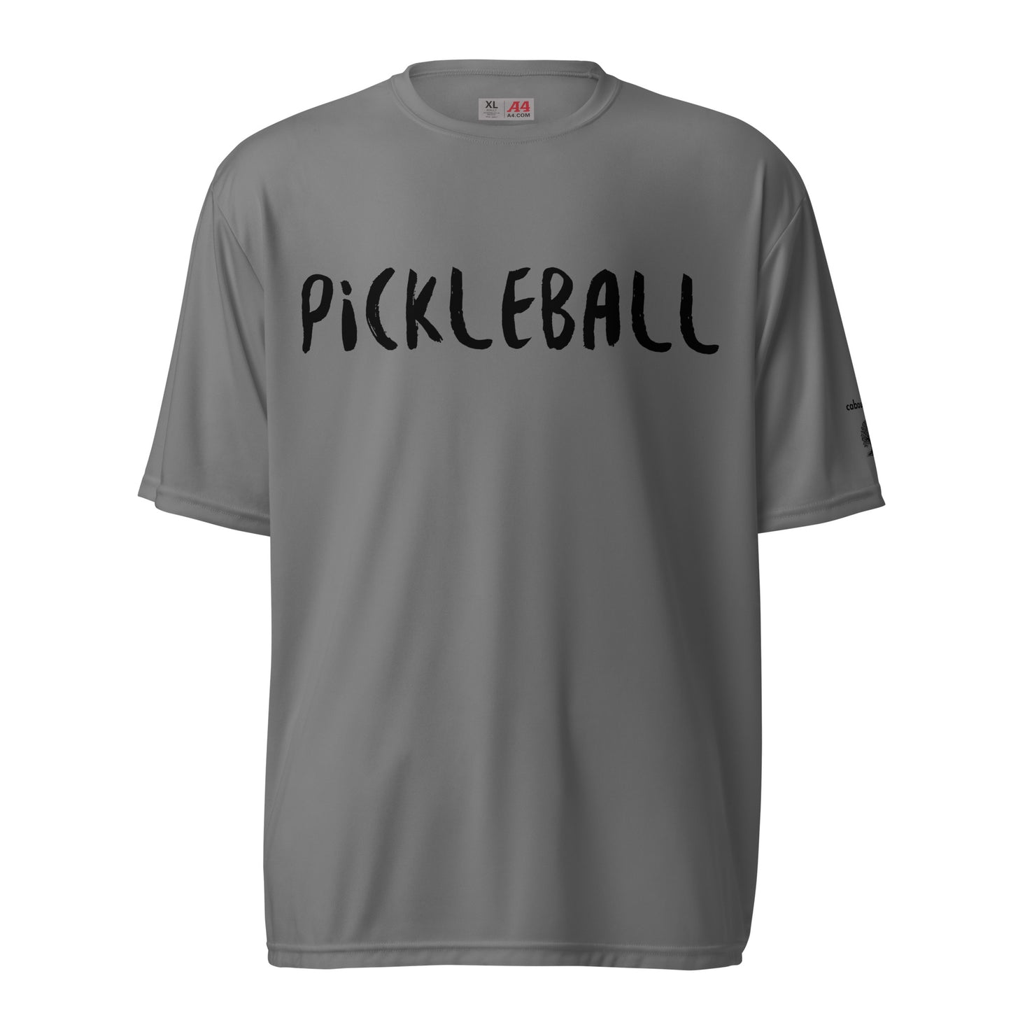 Unisex performance crew neck t-shirt - Pickleball (Black)