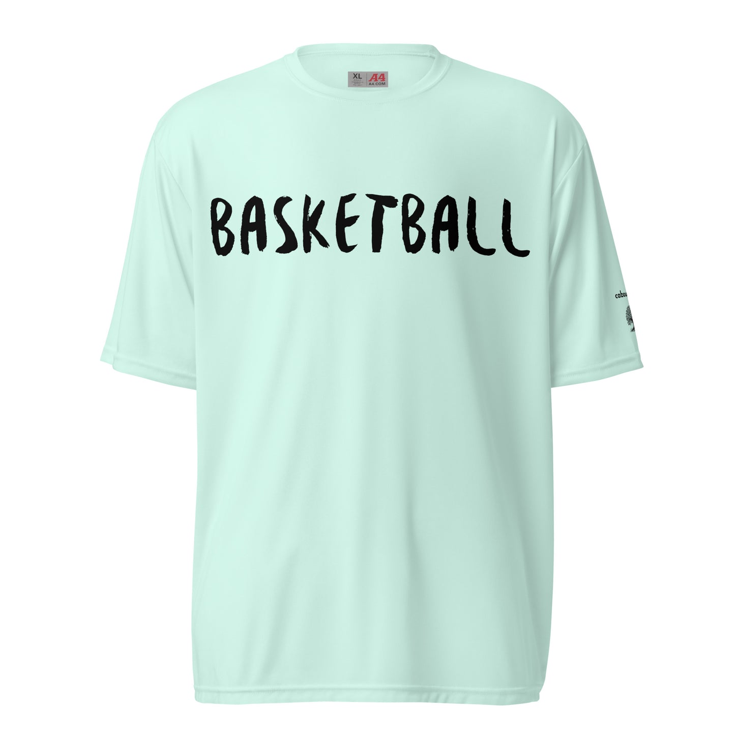 Unisex performance crew neck t-shirt - Basketball  (Black)