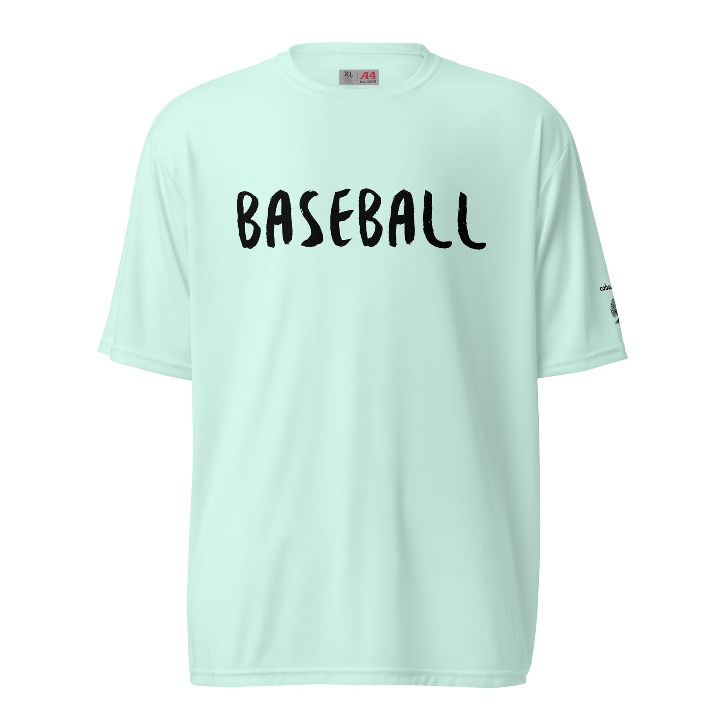 Unisex performance crew neck t-shirt - Baseball (Black)