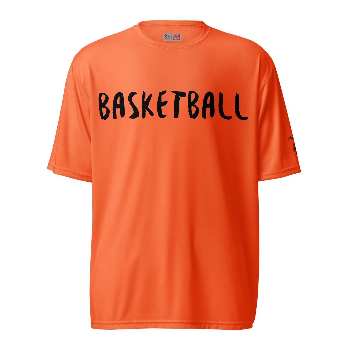 Unisex performance crew neck t-shirt - Basketball  (Black)