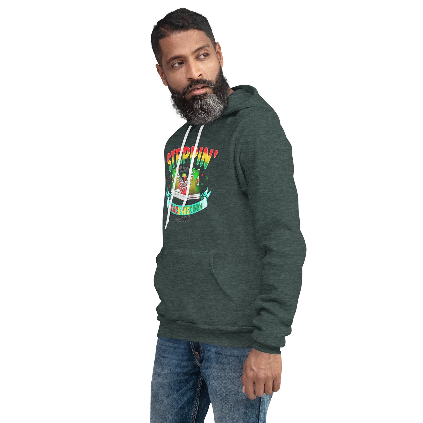 Unisex hoodie - Steppin Into Black History Month