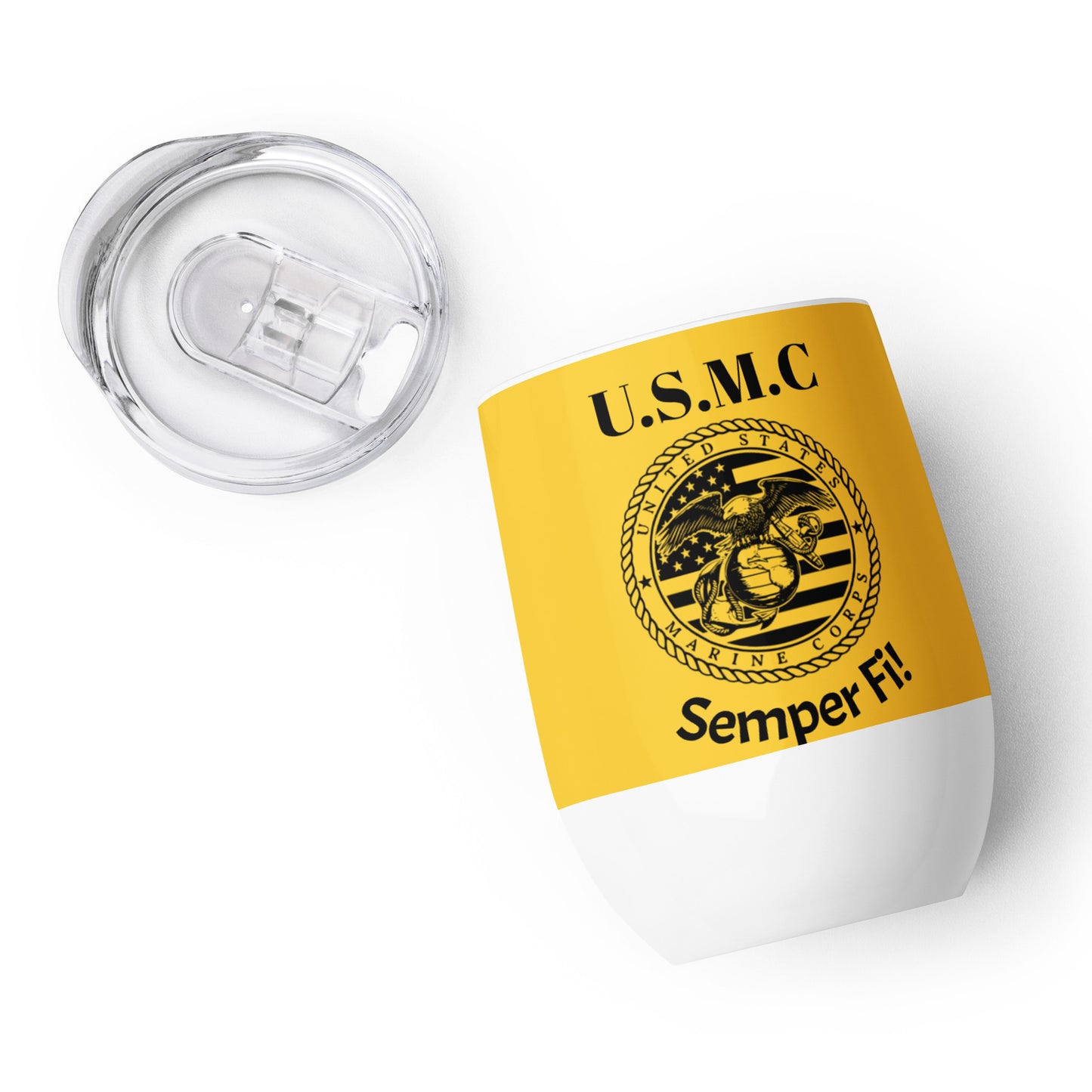 Wine tumbler - United States Marine Corps