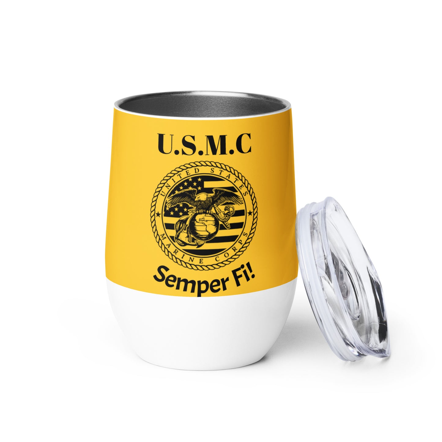 Wine tumbler - United States Marine Corps