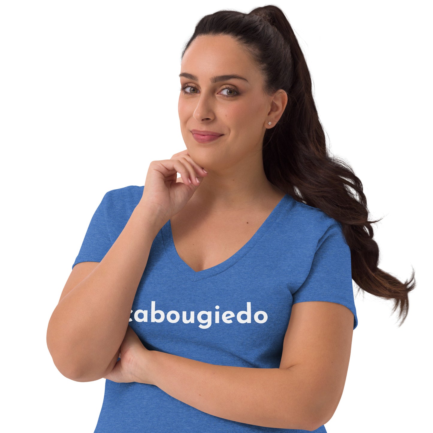 Women’s recycled v-neck t-shirt - CaBougieDo