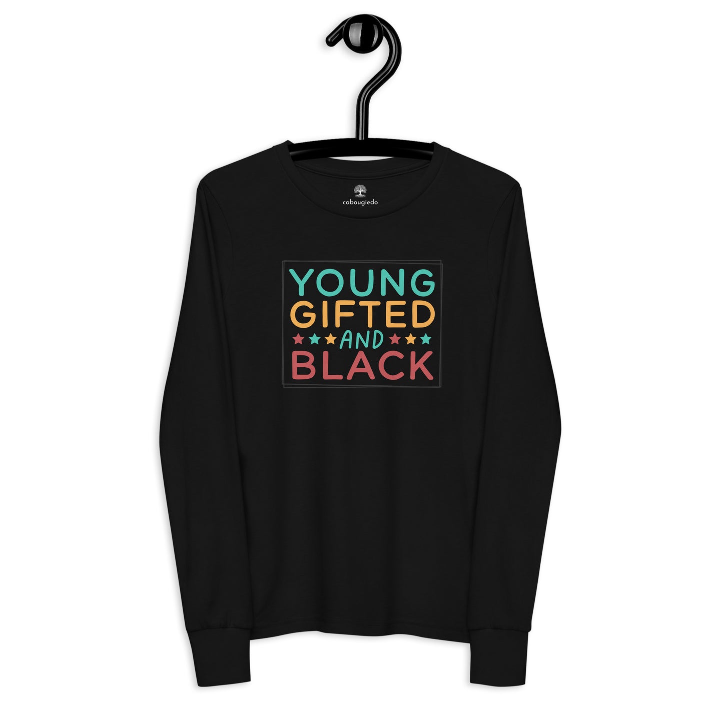 Youth long sleeve tee - Juneteenth Young Black and Talented