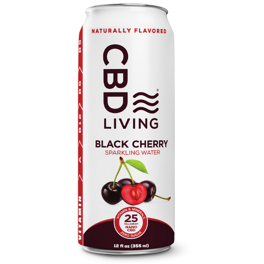 CBD Black Cherry Sparkling Water 4 pack