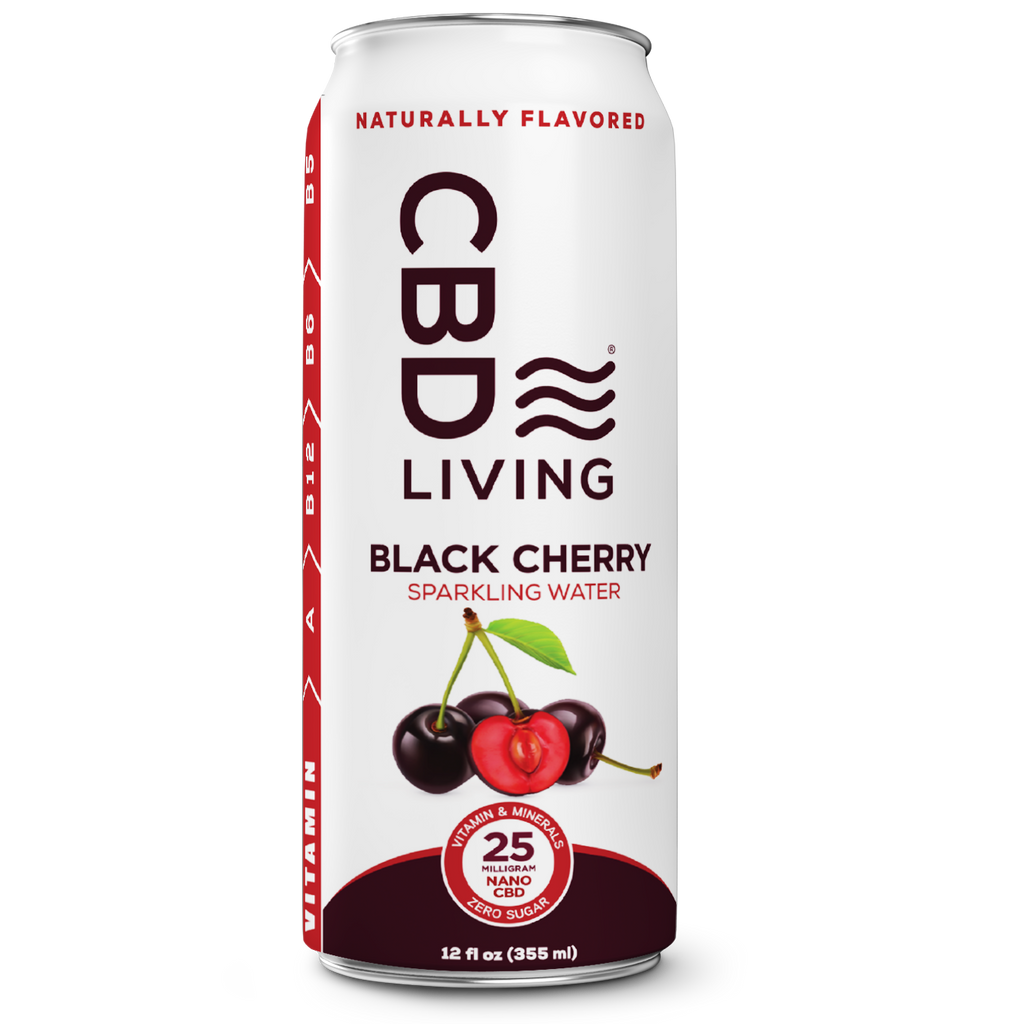 CBD Black Cherry Sparkling Water 6 pack