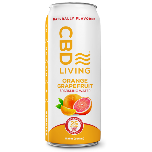 CBD Orange Grapefruit Sparkling Water 4 pack